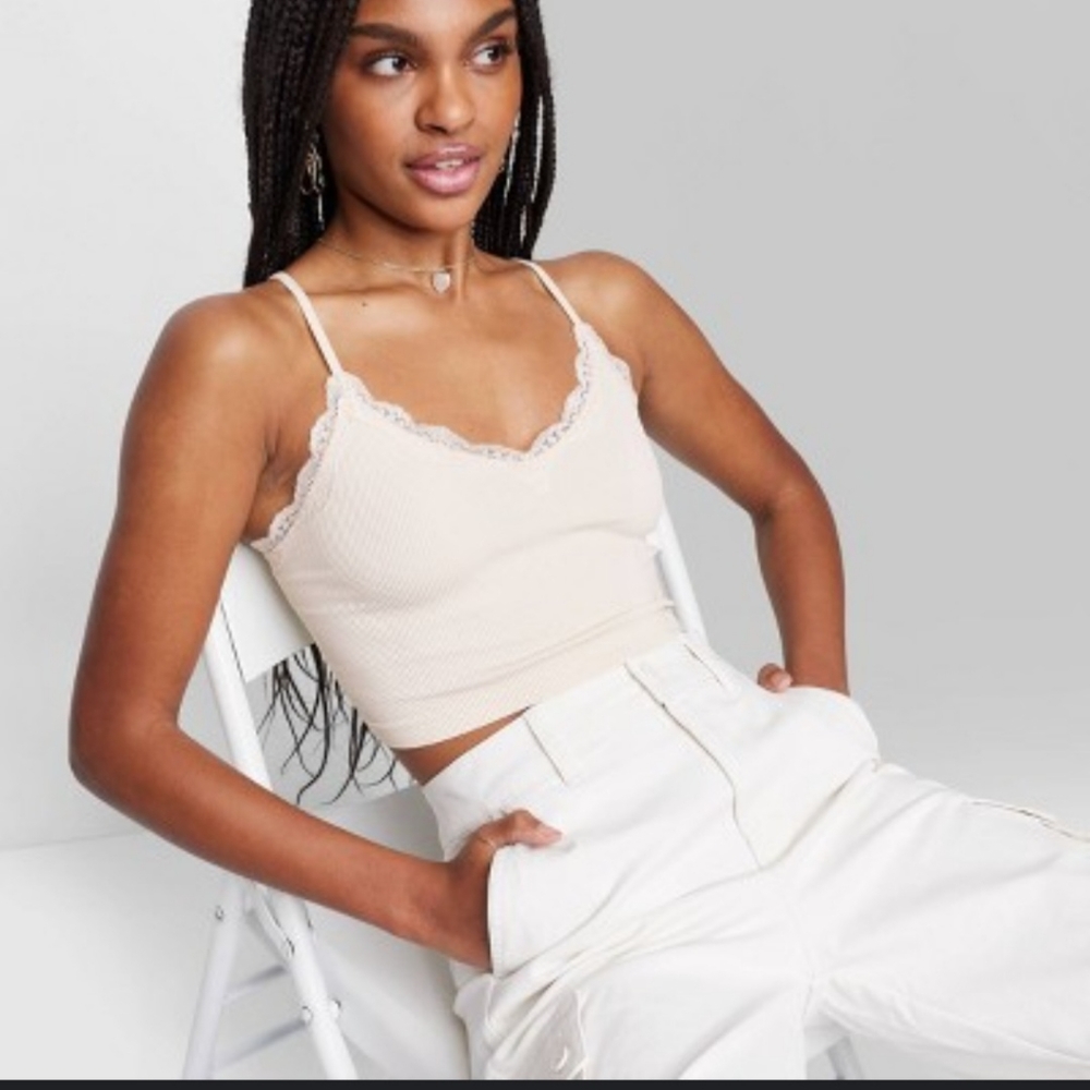 Seamless V-neck tank top from Wild Fable. Color Hearher Grey. Women's size XL.